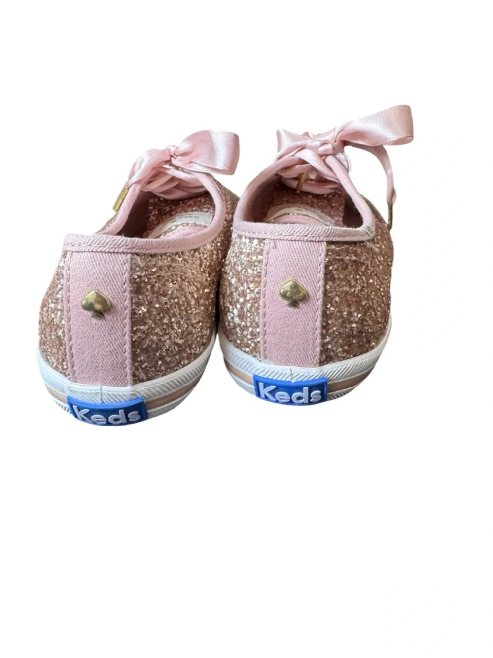 Kate Spade New York x Keds Champion Rose Gold Glitter Sneakers - Size 6